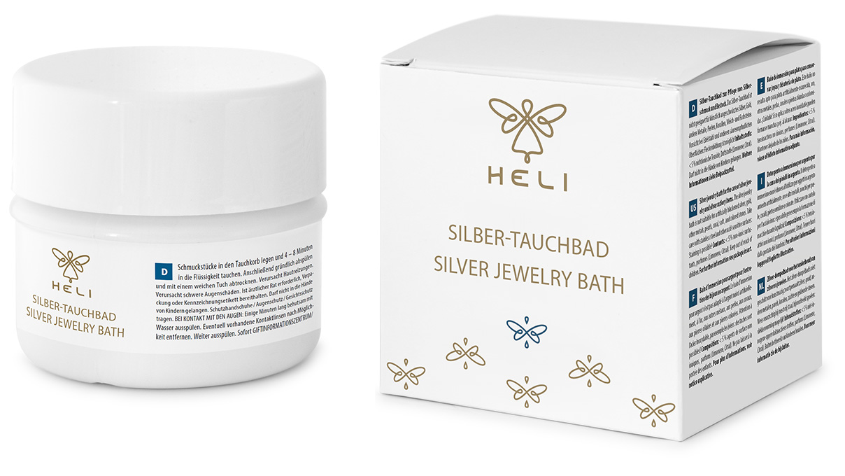 Heli bain pour l'argent, avec panier de rinçage, 150 ml