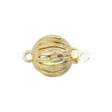 Fermoirs de colliers en perles 925/- argent doré Ø 9 mm
