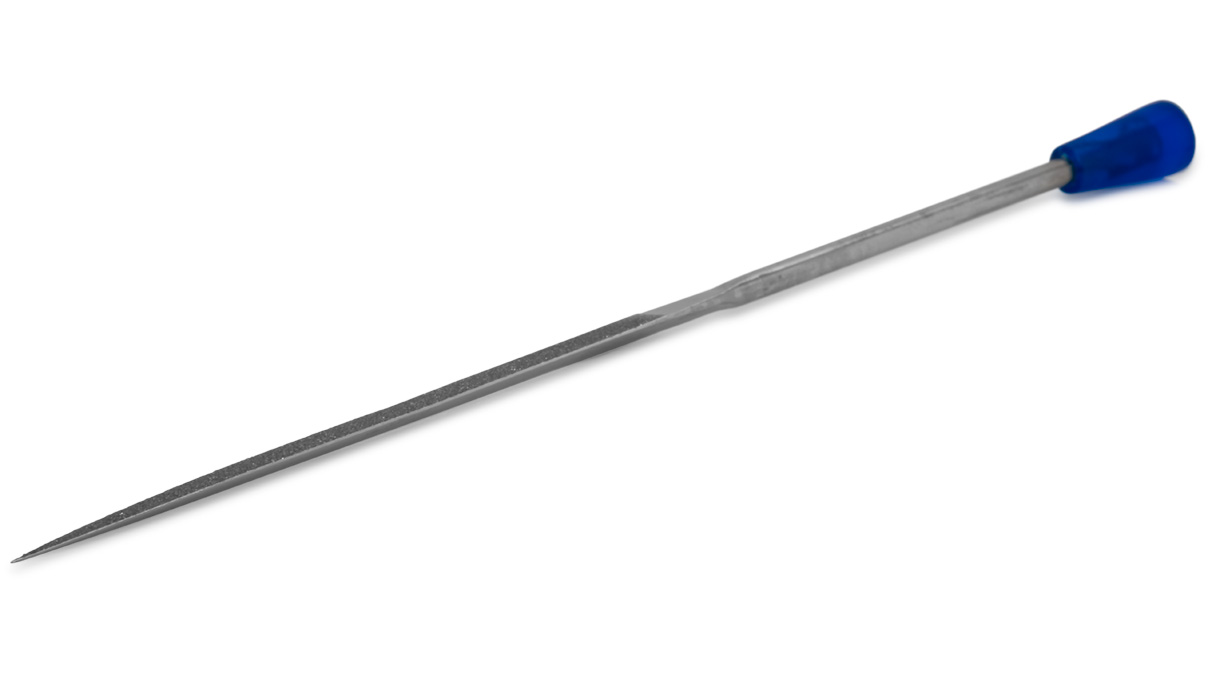 Lime diamantée d’aiguille, barrette, grain D 91, revêtement 70 mm, longueur 140 mm