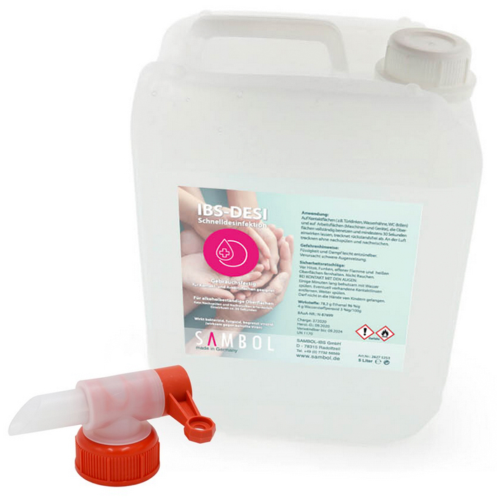 IBS-DESI pour la désinfection des surfaces, bidon, 5000 ml