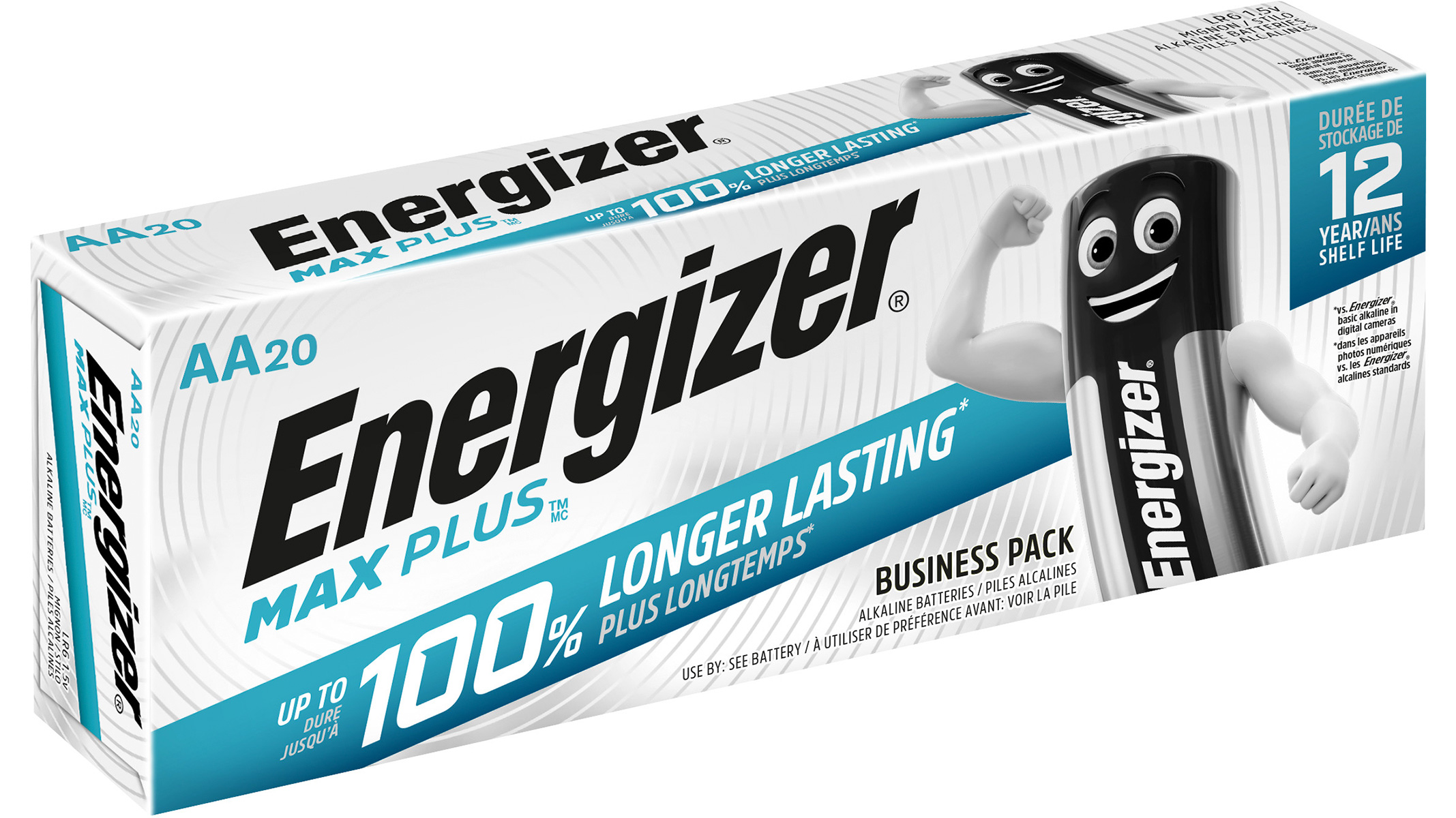 Energizer Max Plus 1,5 volt Alkaline LR6/AA/E91