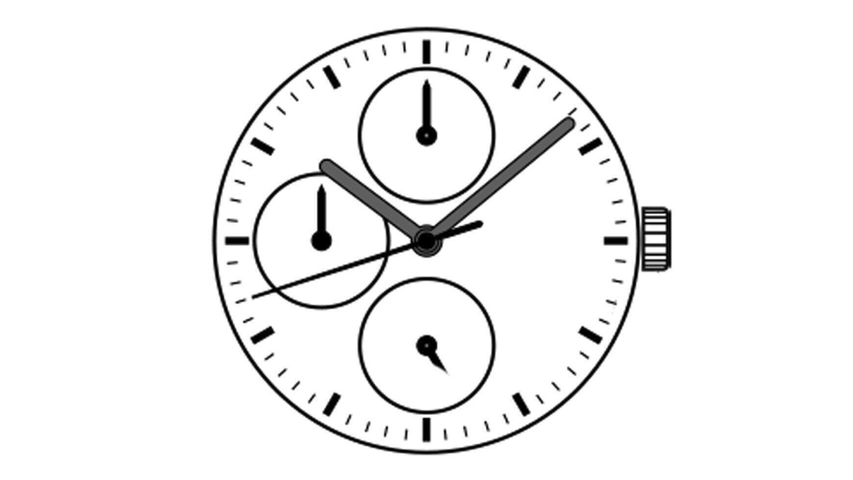 Mvt. Shiojiri (Seiko SII) VH67A 10 1/2''' DAY9/DATE12, SC 24H Quarz (371 | SR920SW)