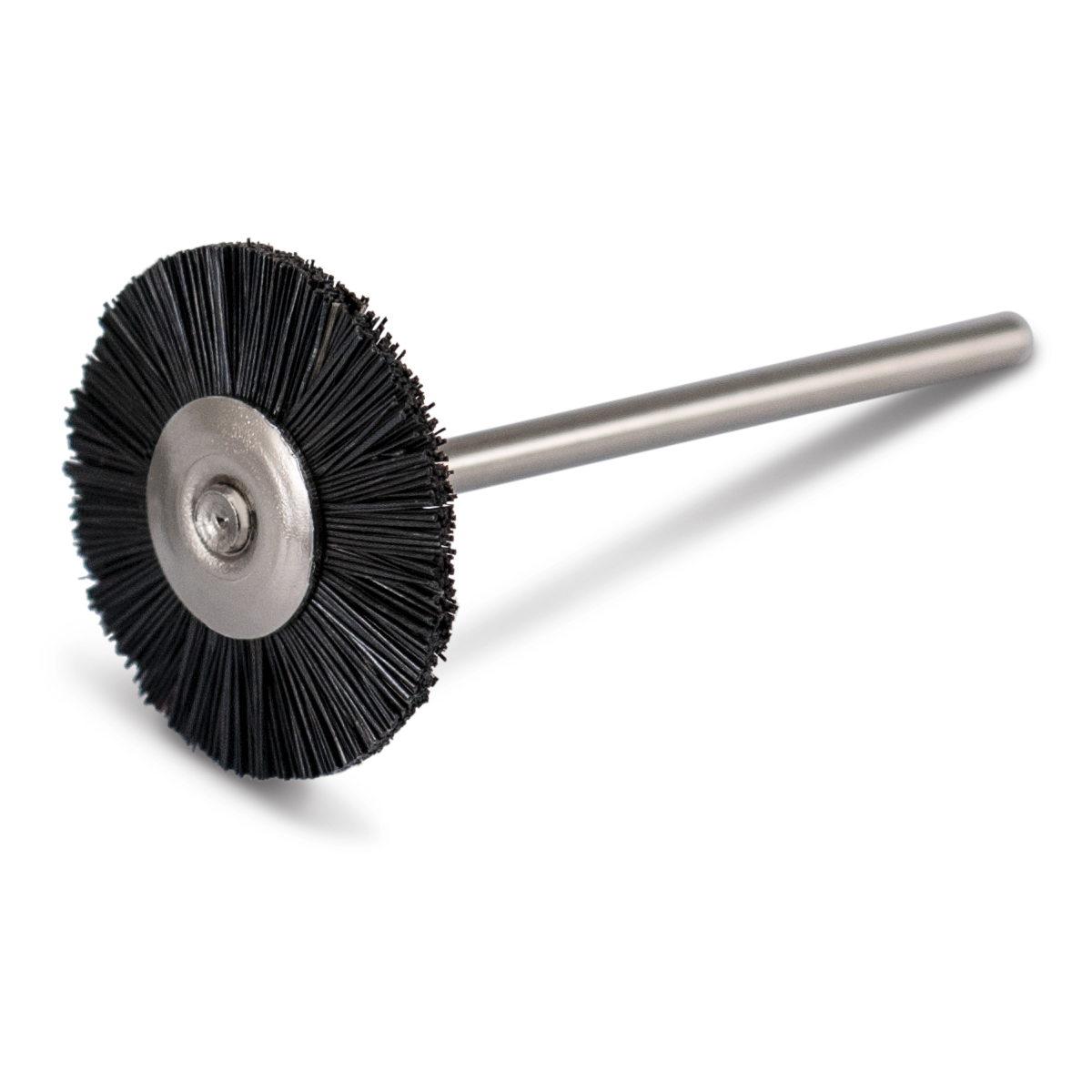 Brosse ronde, poils de Chungking, noir, Ø 22 mm, durs, tige HP