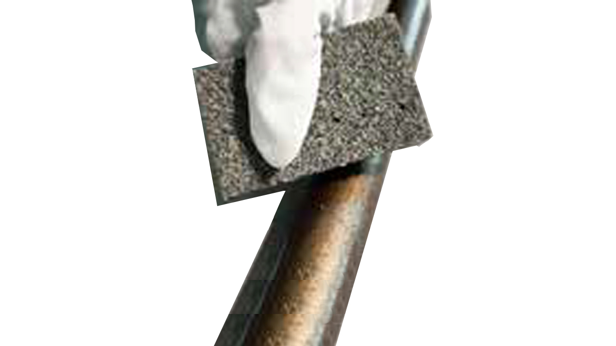 Bergeon 5444-A Bloc de polissage, gomme synthétique avec poudre abrasive, fin, 80 x 50 x 20 mm