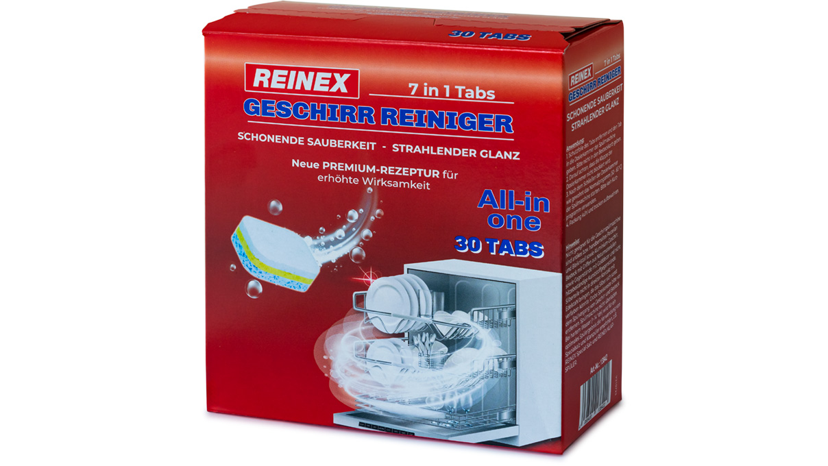 Reinex onglets du nettoyant à vaisselle