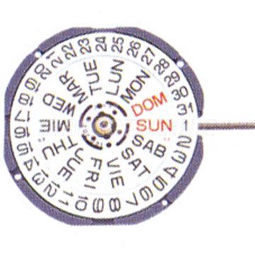 Mvt. Shiojiri (Seiko SII) VJ33 10 1/2''' DAY12/DATE6 SC Quarz