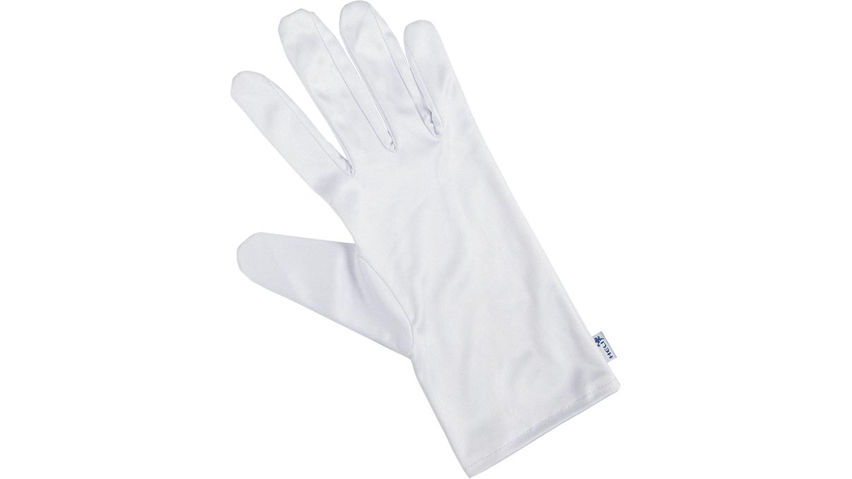 Heli gants de présentation en microfibre, blanc, taille L, 1 paire
