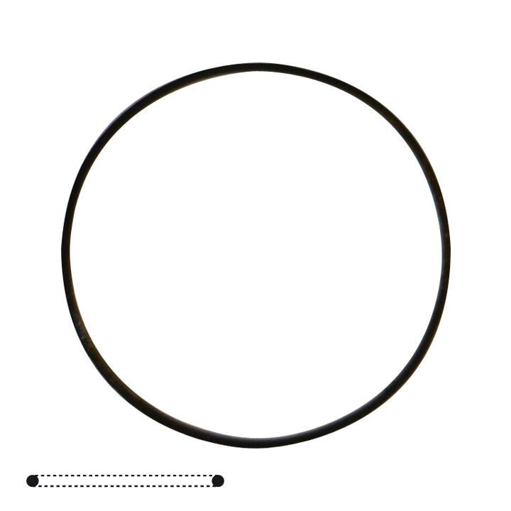 O-ring joints, fins, 27.80 x 26.80 x 0.50 mm, 100 pièces