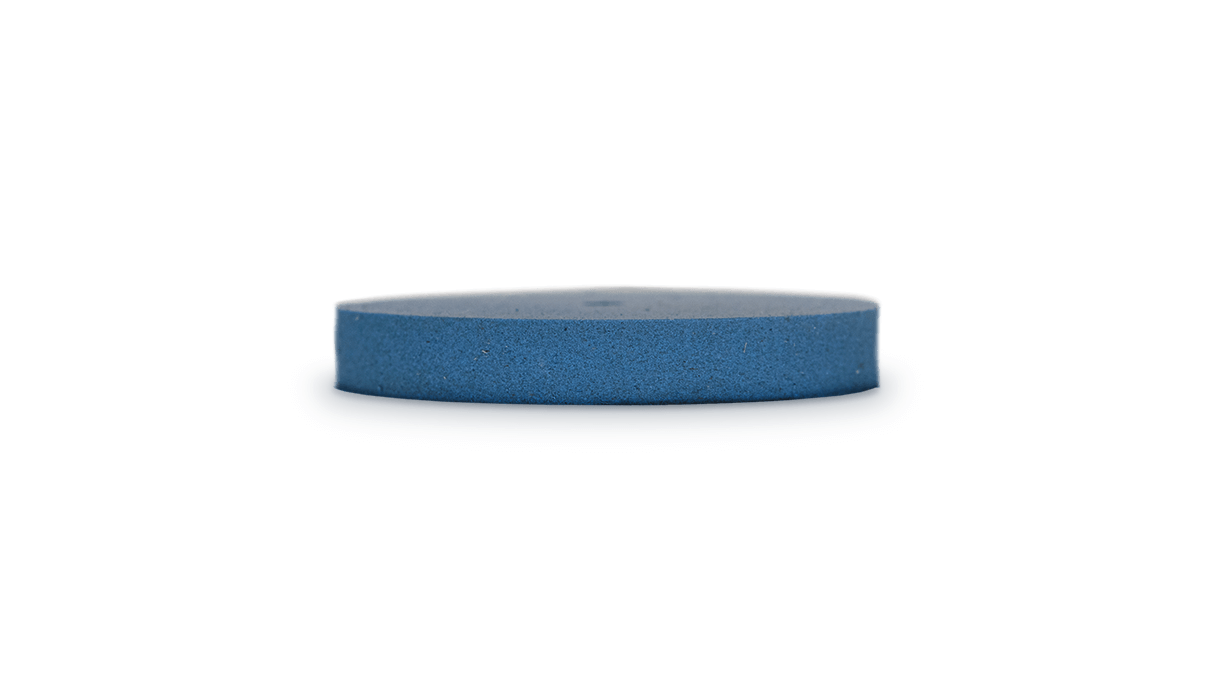 Polissoir Eveflex, bleu foncé, roue, Ø 22 x 3 mm, dur, grain très grossier