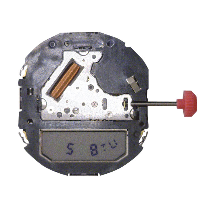 Mvt. Miyota T205 11 1/2''' SC 6DIGIT ALARM CHRONO 12 & 24HOURS LAMP (399 | SR927W)