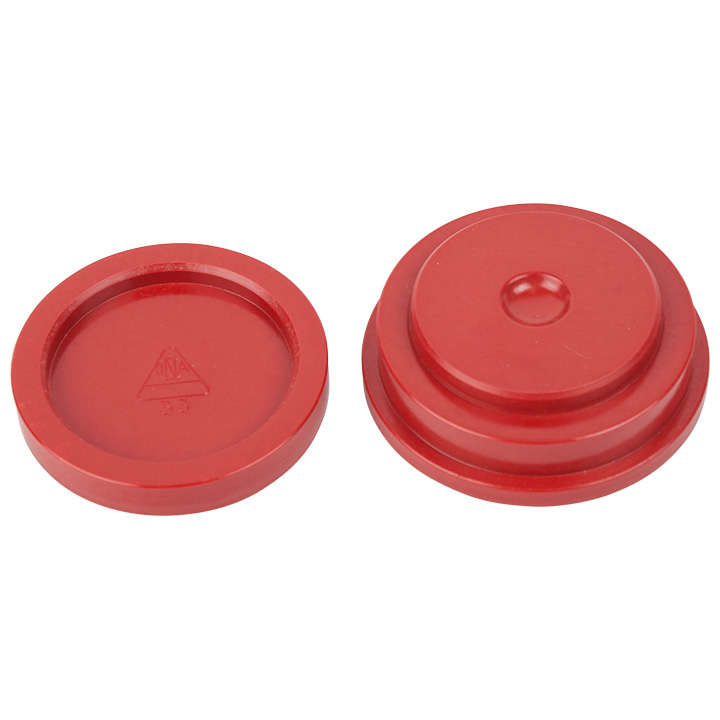 Réservoir d'huile en bakélite, rouge, évidée, Ø 9 mm, No. 12.00003