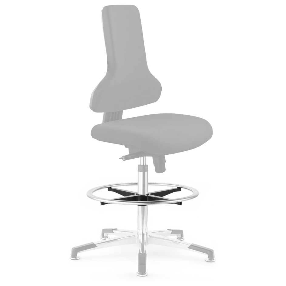 Dauphin repose-pieds argent pour chaise pivotante