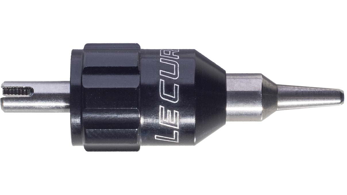 Lecureux tête de tournevis Screw-On, Ø 3,2 mm, noir, avec porte-mèche