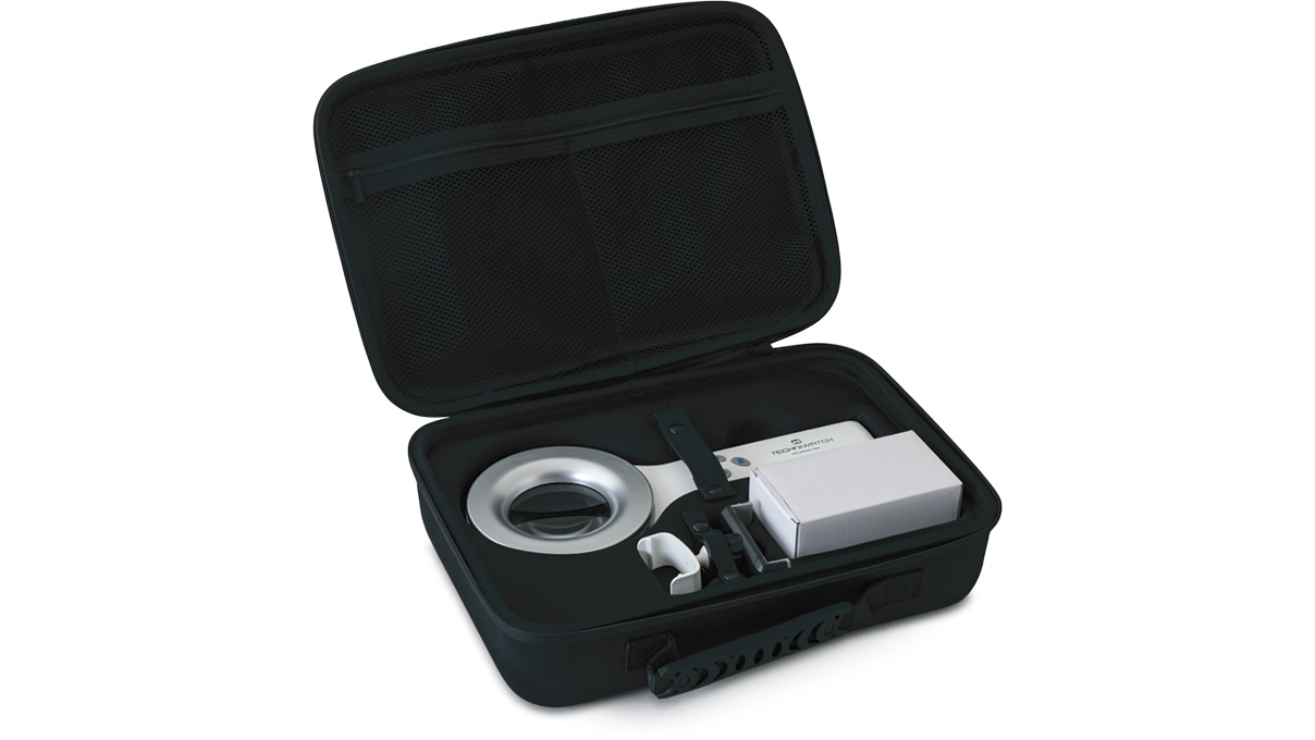 Lampe loupe d'inspection pour matériau luminescent, grossissement 2x