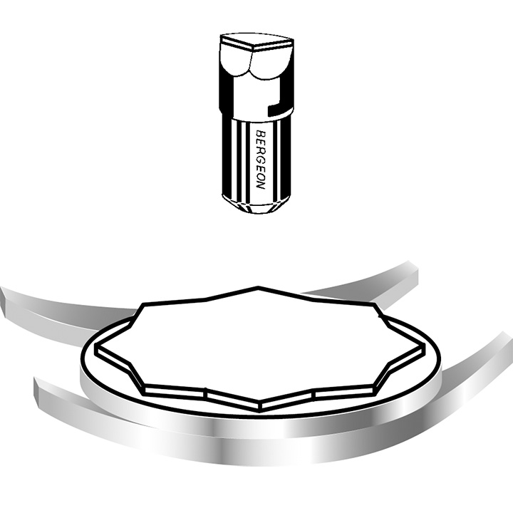 Bergeon 5338-E Clé pour ouvrir les montres étanches pour boîtes à Aquaster