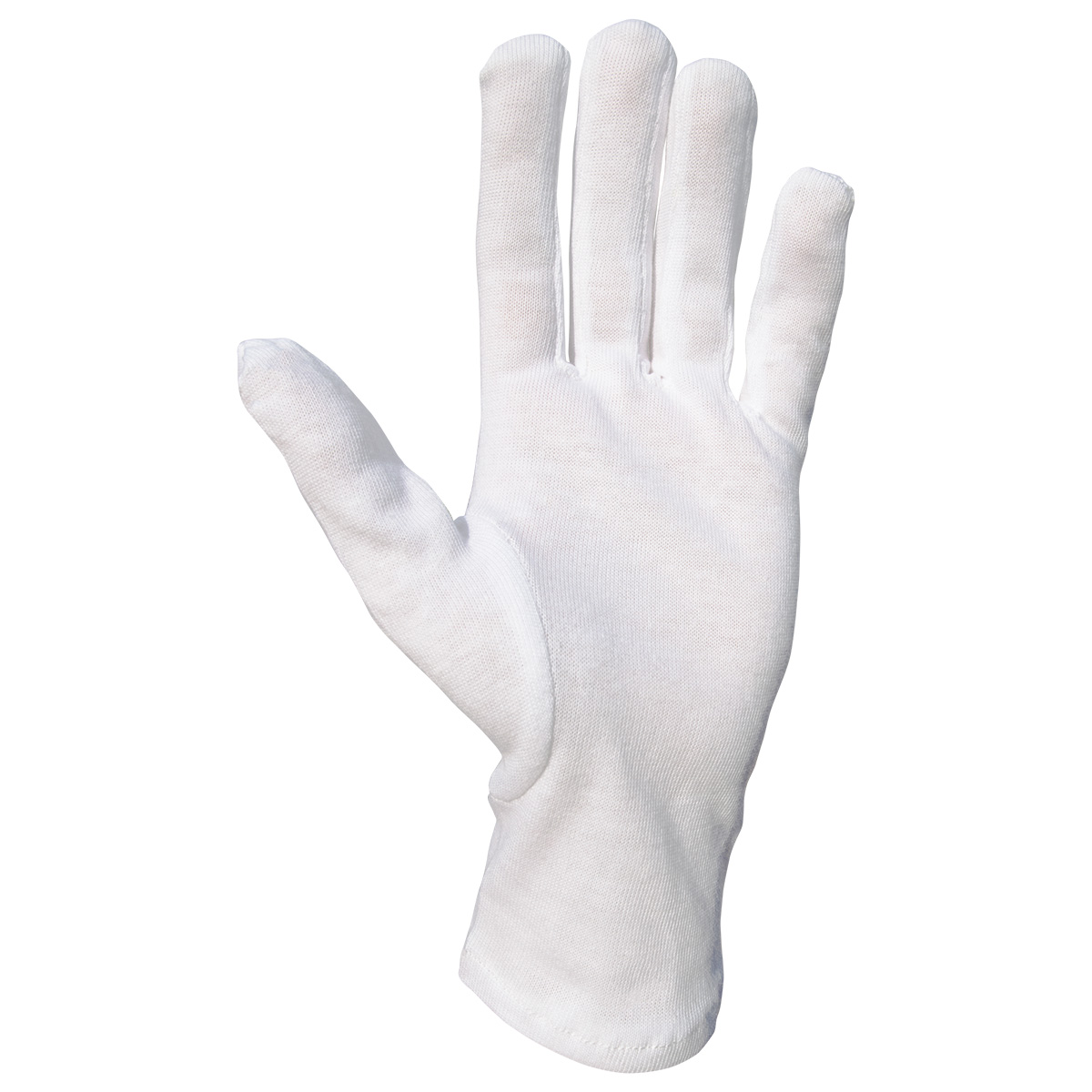 Pair de gants en coton, blanc, taille XXS