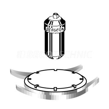 Bergeon 5338-B clé pour ouvrir les montres étanches pour boîtes à encoches