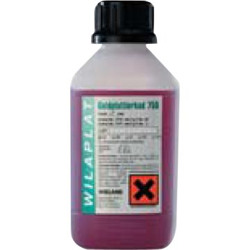 Bain de placage or Wilaplat 750, SCI, acide, avec 4 g Au/l (prêt à l'emploi 1 litre)
