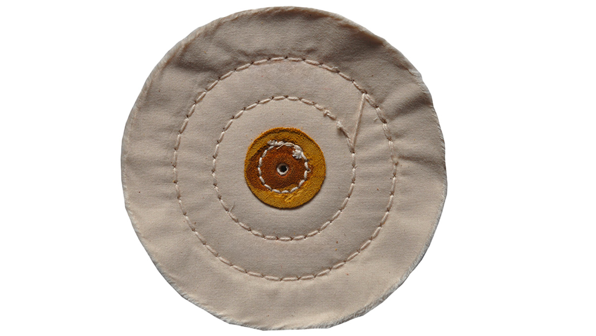 Disque de polissage, Muslin, blanc, Ø 100 mm, largeur 15 mm