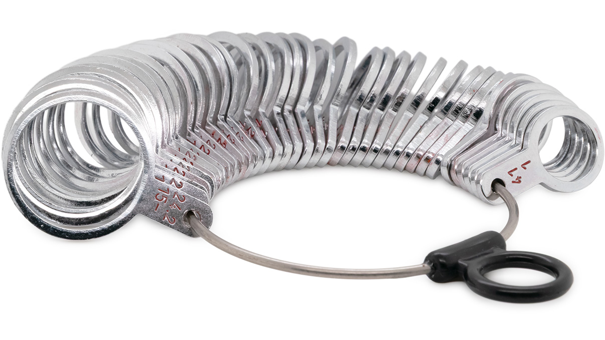 Baguier, métal, nickelé, taille UE 1 - 36, circonférence intérieure 41 - 76 mm, plat, largeur 2 mm