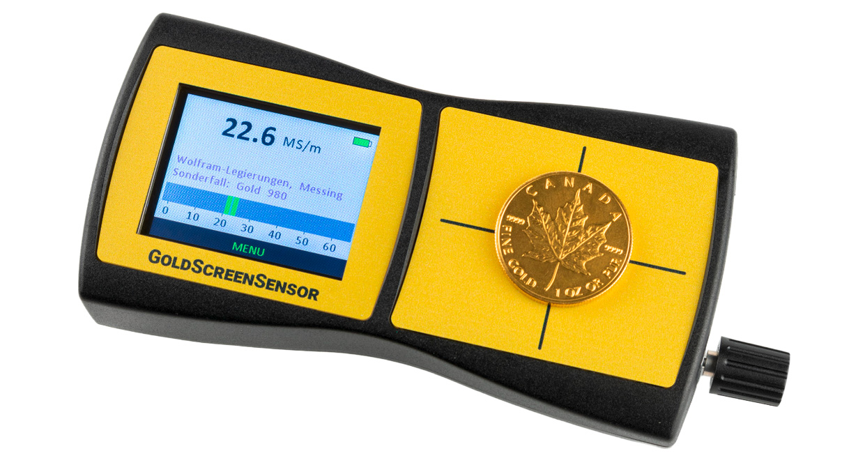 GoldScreenSensor, testeur d'or compact pour pièces et lingots de ~1/4 once à 2 once