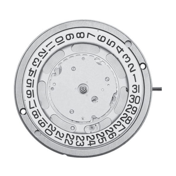 ETA1000000.A07161.404146 Mouvement A07161 seconde au centre H1 blanc noir 3H 24JS rhodié(e) Incabloc ETA CS