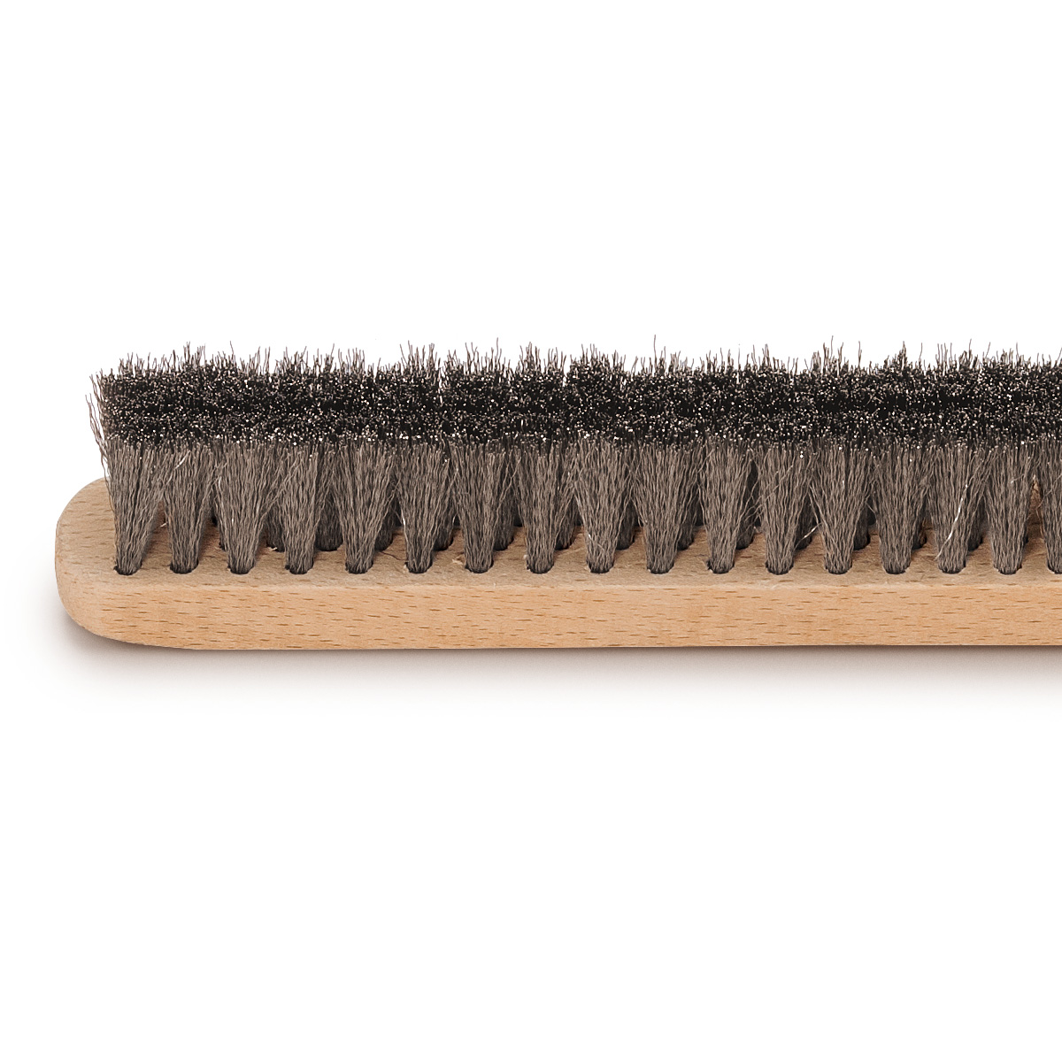 Brosse à main en acier, 4 ranges, Ø 0,10 mm