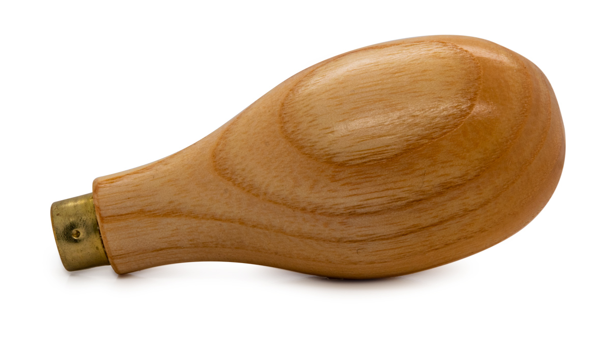 VOH manche de burin, laqué, en forme de poire, Ø 30 mm, longueur 70 mm