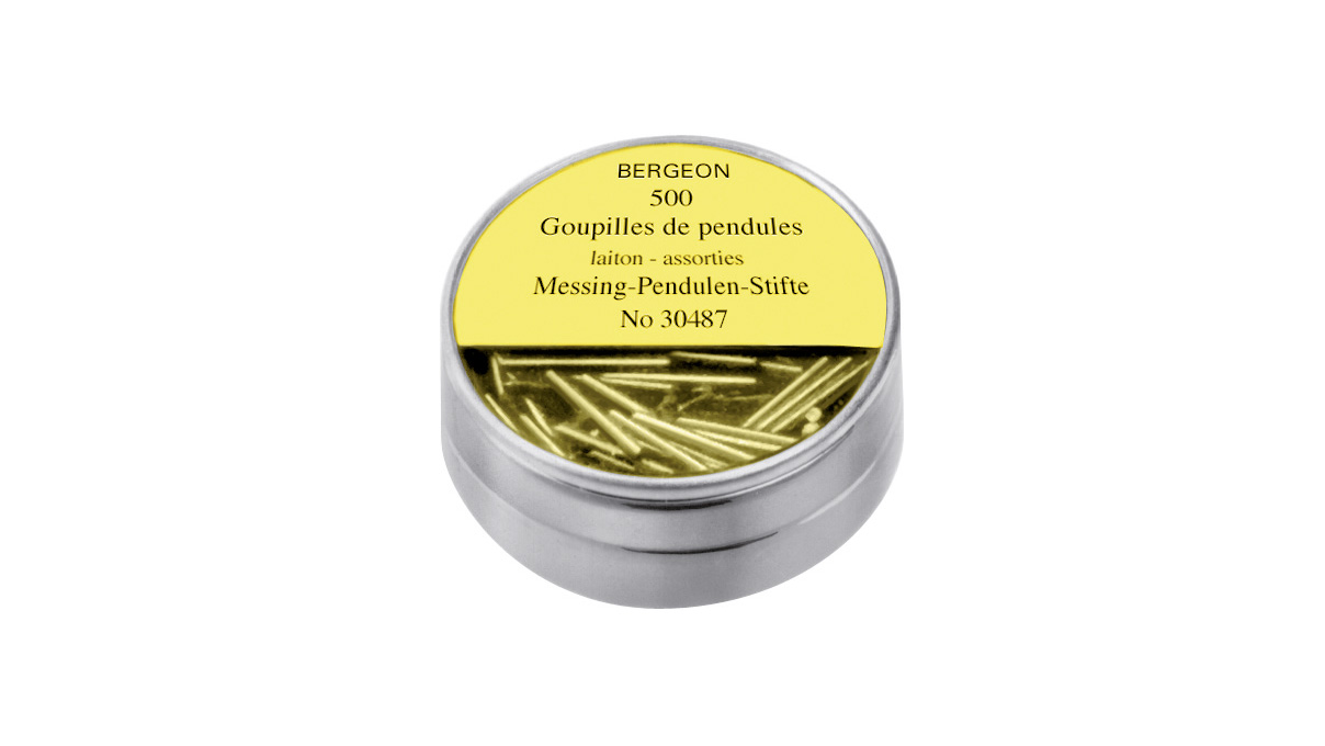 Bergeon 30487 Assortiment de goupilles, laiton, conique, 500 pièces