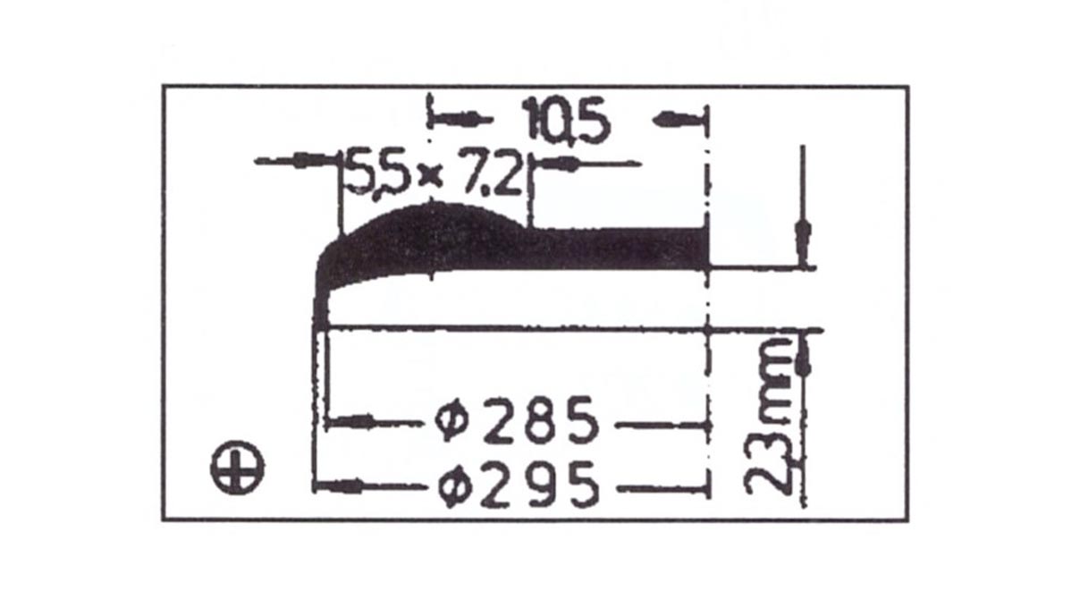 Verre à renverser avec loupe Cyclop 112, réplique, en plastique, Ø 29,5/28,5 mm, H 2,3 mm