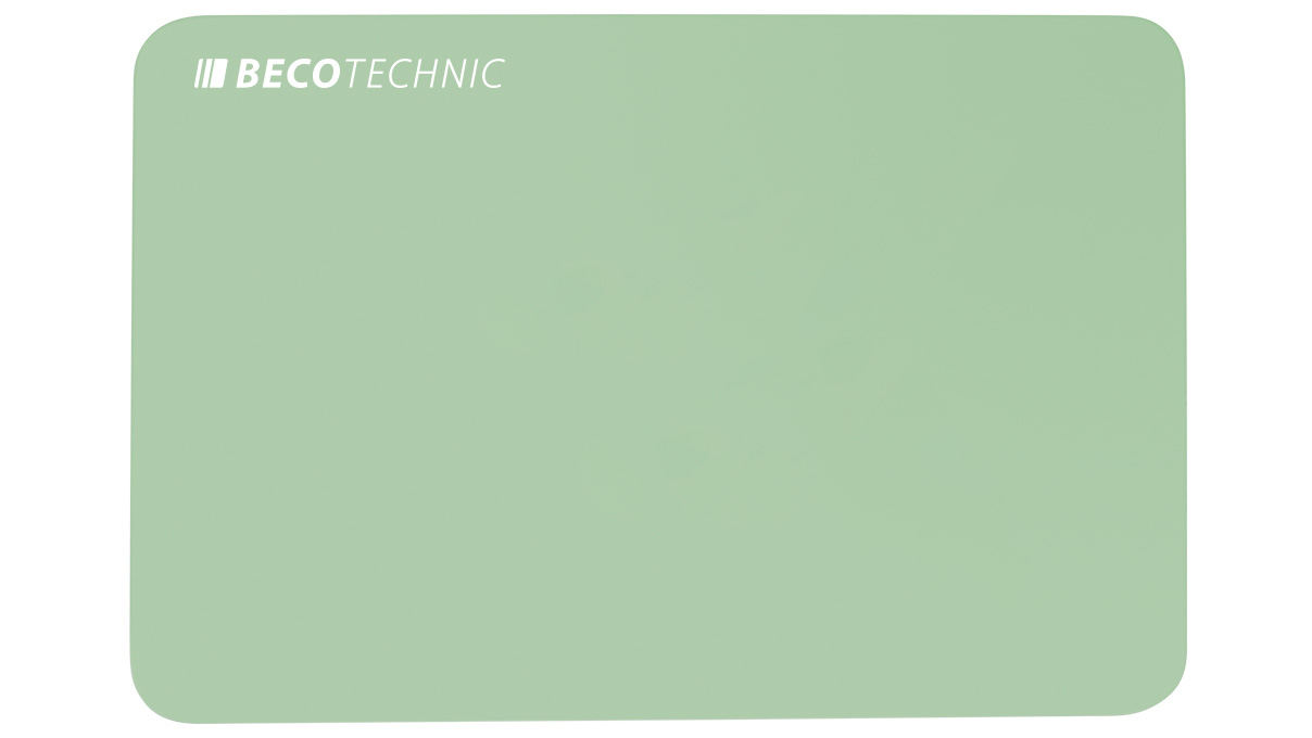 Tapis de travail antistatique , souple, rectangulaire avec coins arrondis, 230 x 160 mm, vert