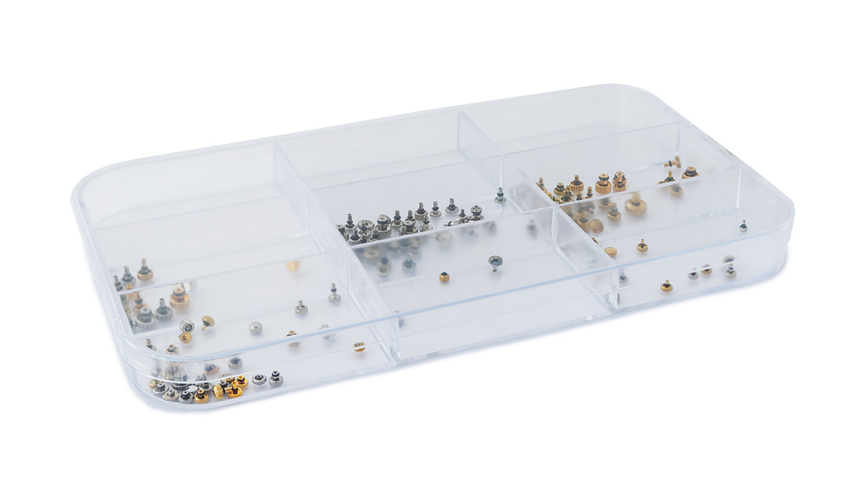 Assortiment de couronnes, forme japonaise, filetage 0,6 – 1 mm, 140 pièces