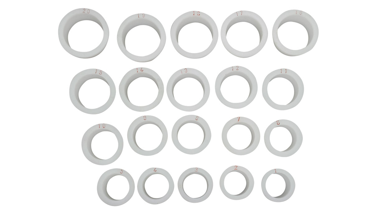 20 douilles en plastique à élargir pour machine à changer la largeur des bagues
