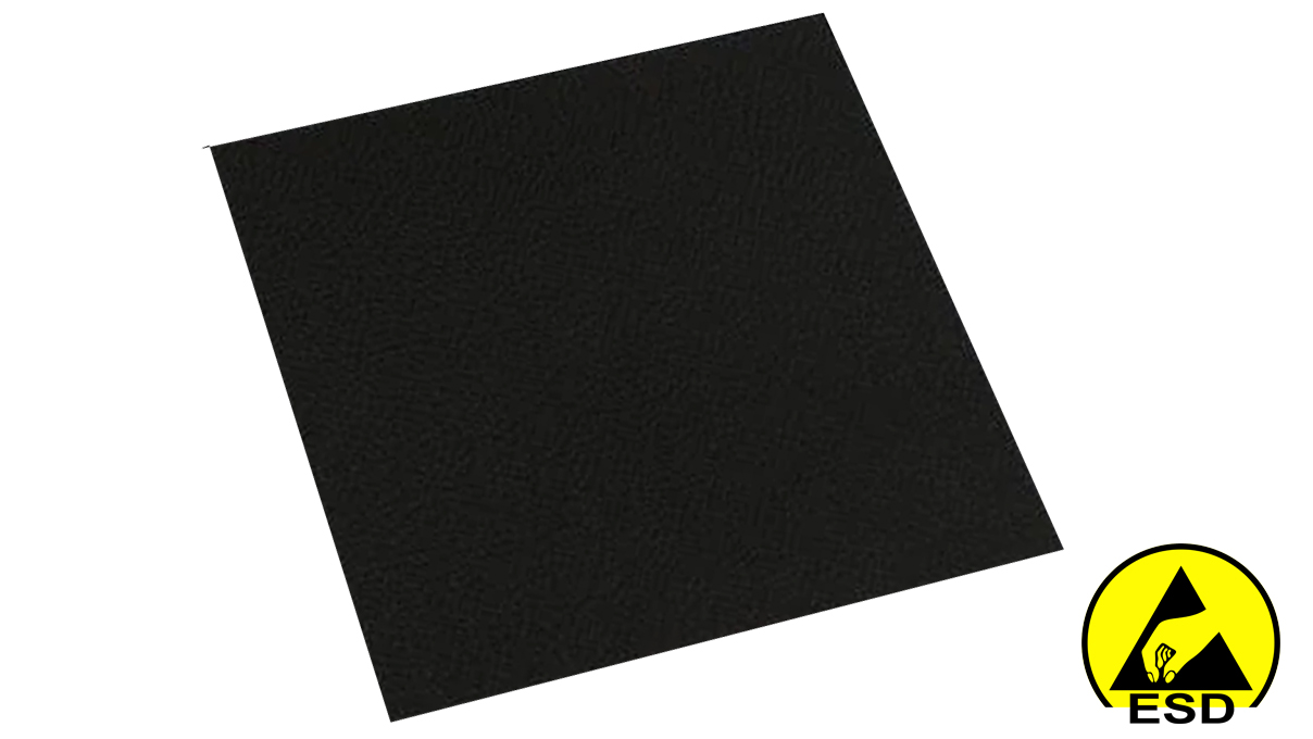 3M tapis de sol en ESD, type 1664.1 avec câble de terre, DIN EN 61340-5-1, noir