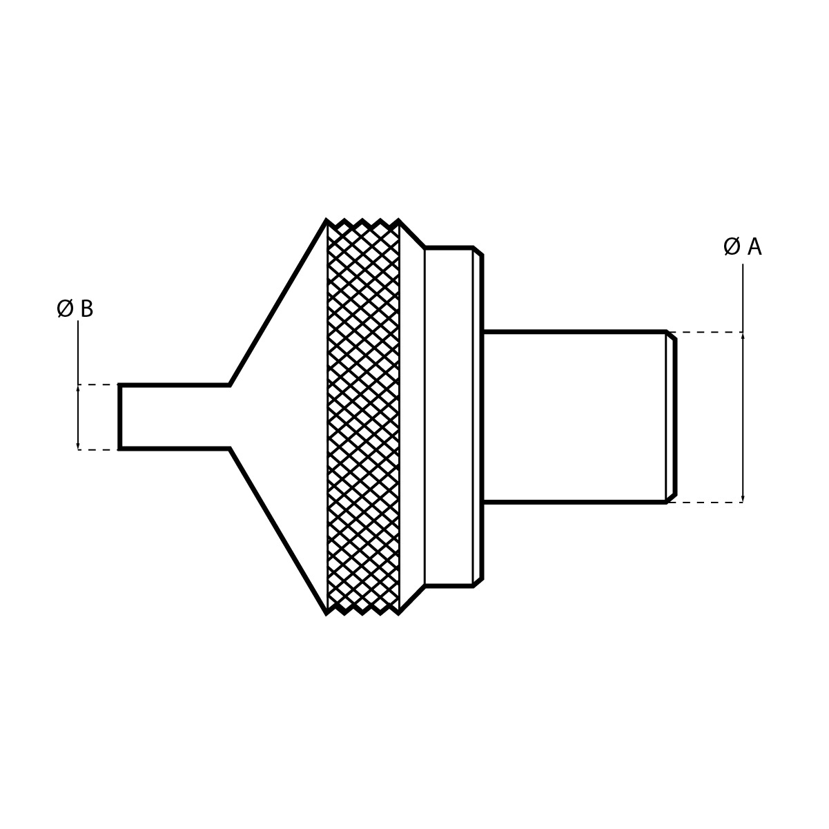 Horia AS 1100-100 Tasseau seul, Ø ext. 1.9 mm, Ø int. 1.0 mm