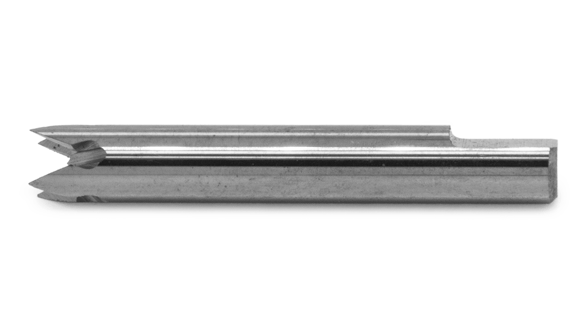 Fraise au bout de vis 4 dents 60° Ø 2,5 Fraise seule