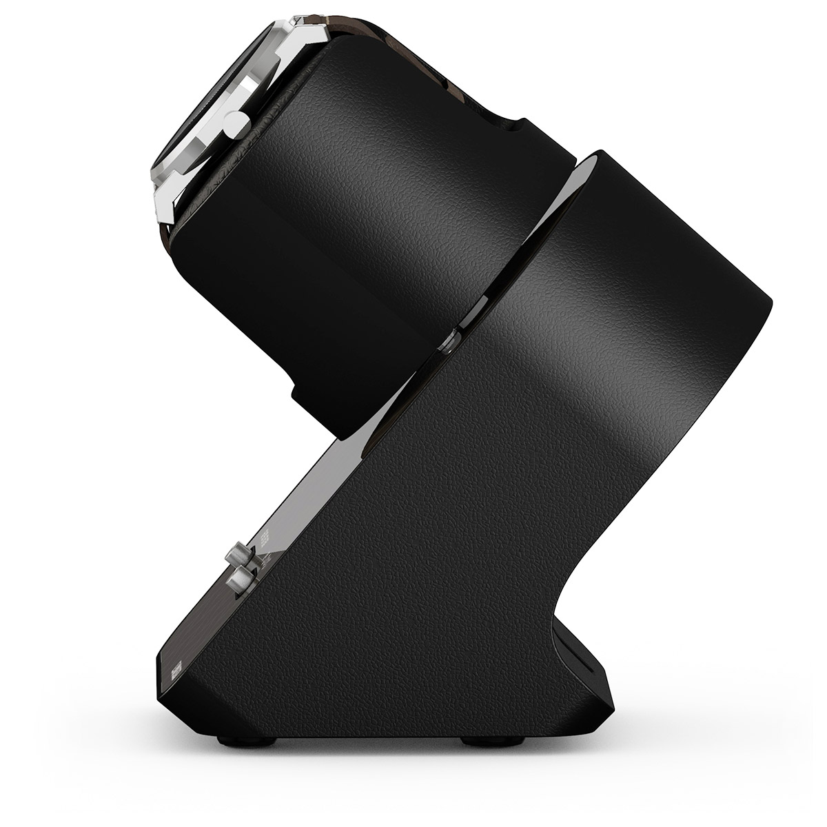 Boxy BLDC Nightstand EXT, remontoir pour 1 montre, Skyline Shadow, avec câble de chargement USB