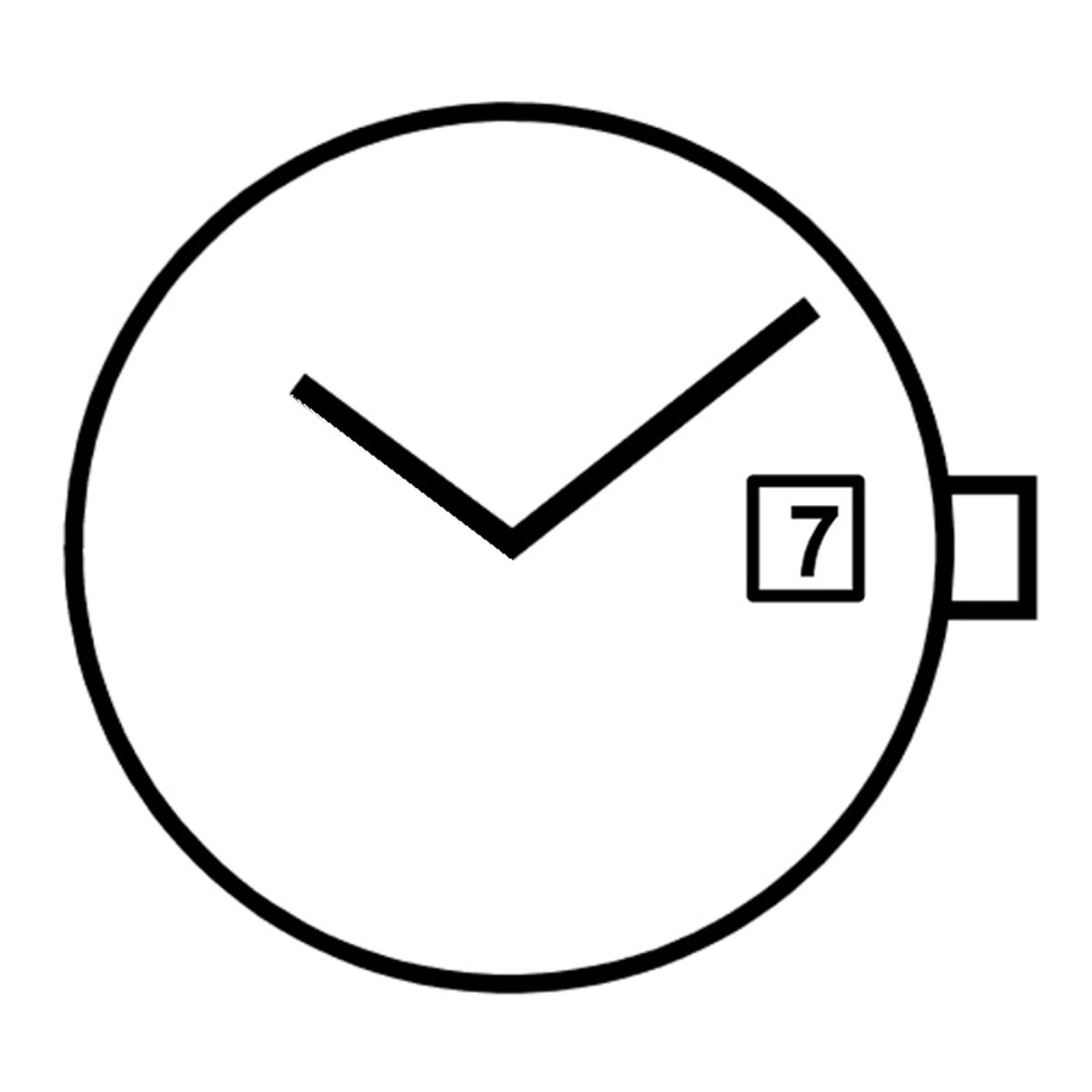 Mvt. Miyota 1L15 6 3/4 x 8''' DATE3 No SC Quartz (364 | SR621SW)