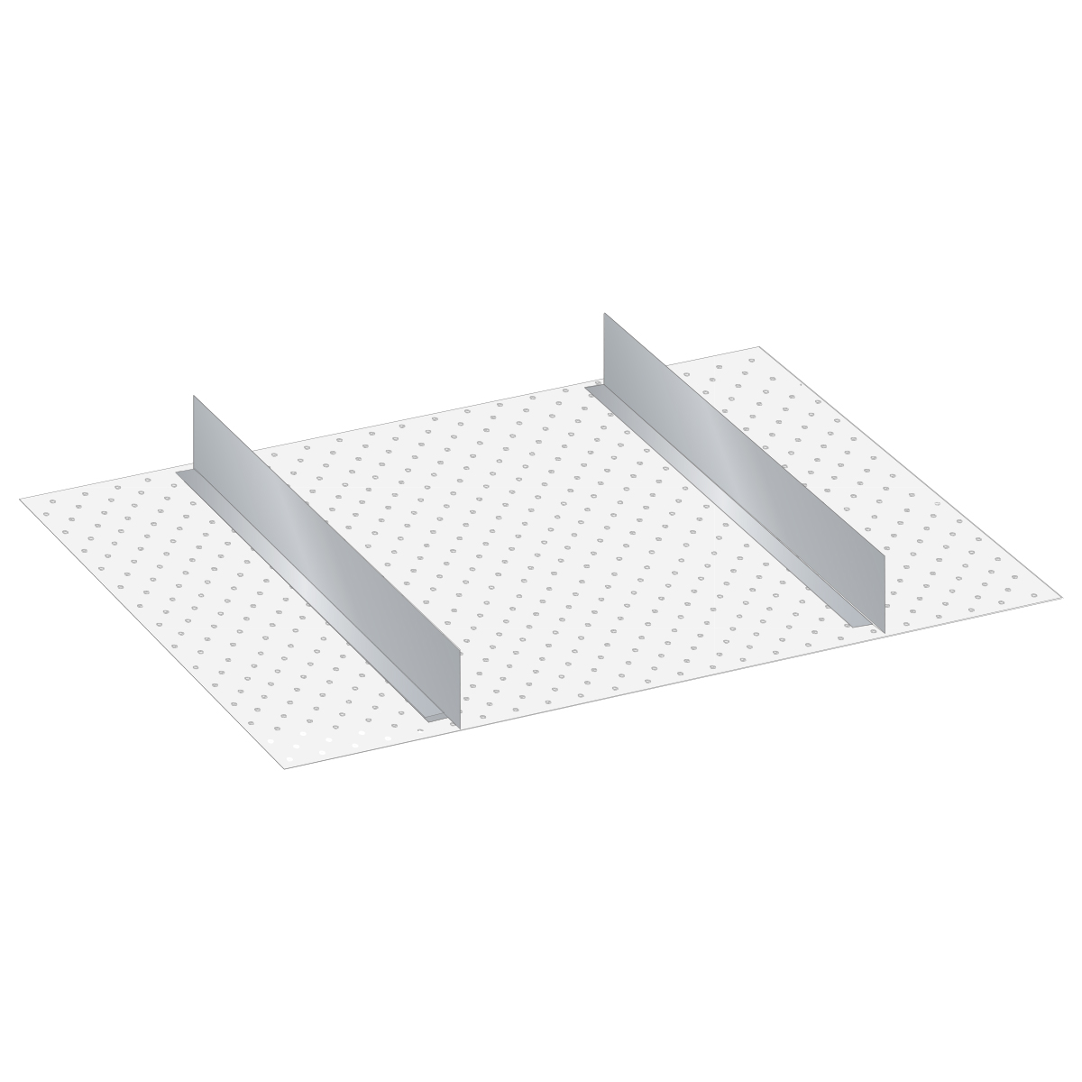 Matériel de subdivision Lista, 2 parois de séparation 27 E pour 100/125 mm hauteur frontale