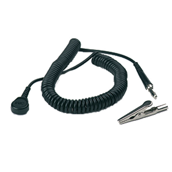 ESD Câble de terre, câble spiralé 2,4 m, type CC121M