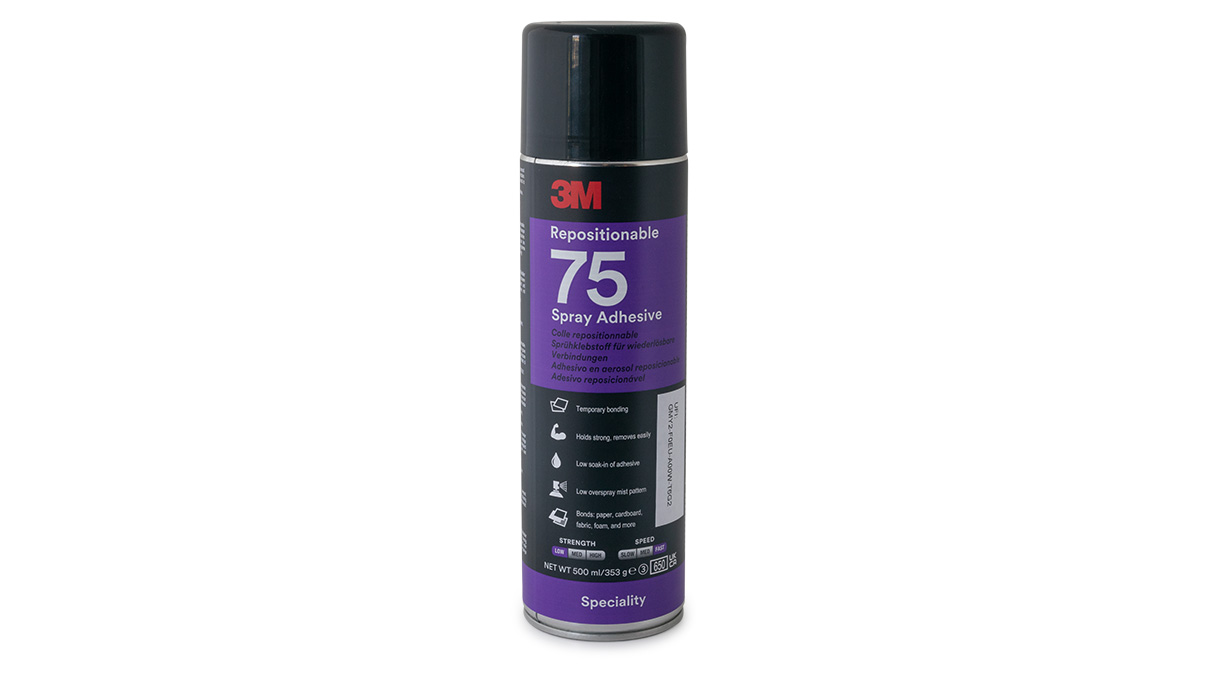 3M 75 Colle en spray pour film de rodage, 500 ml