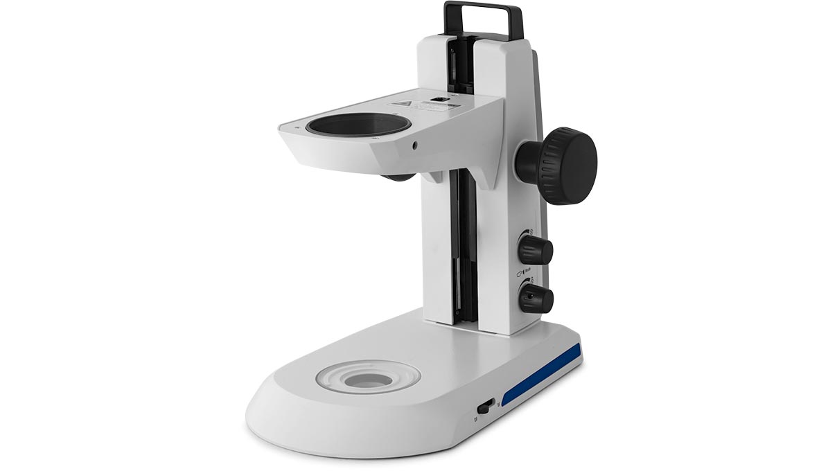 Statif Zeiss K EDU avec éclairage en diascopie sur fond clair et fond noir