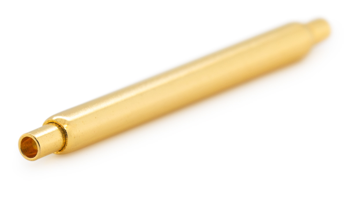 Barrette à ressort, négative, jaune, longueur 18 mm, Ø 1,8 mm