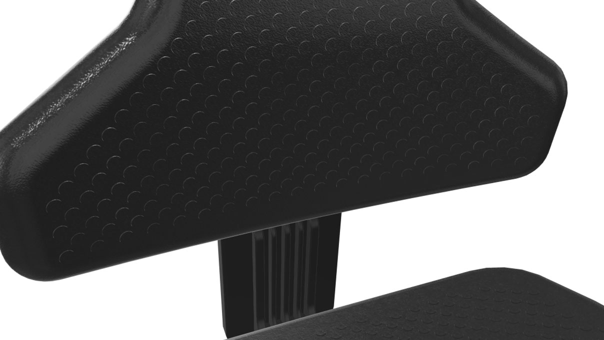 Dauphin chaise pivotante avec garniture PU hauteur 44-60 cm