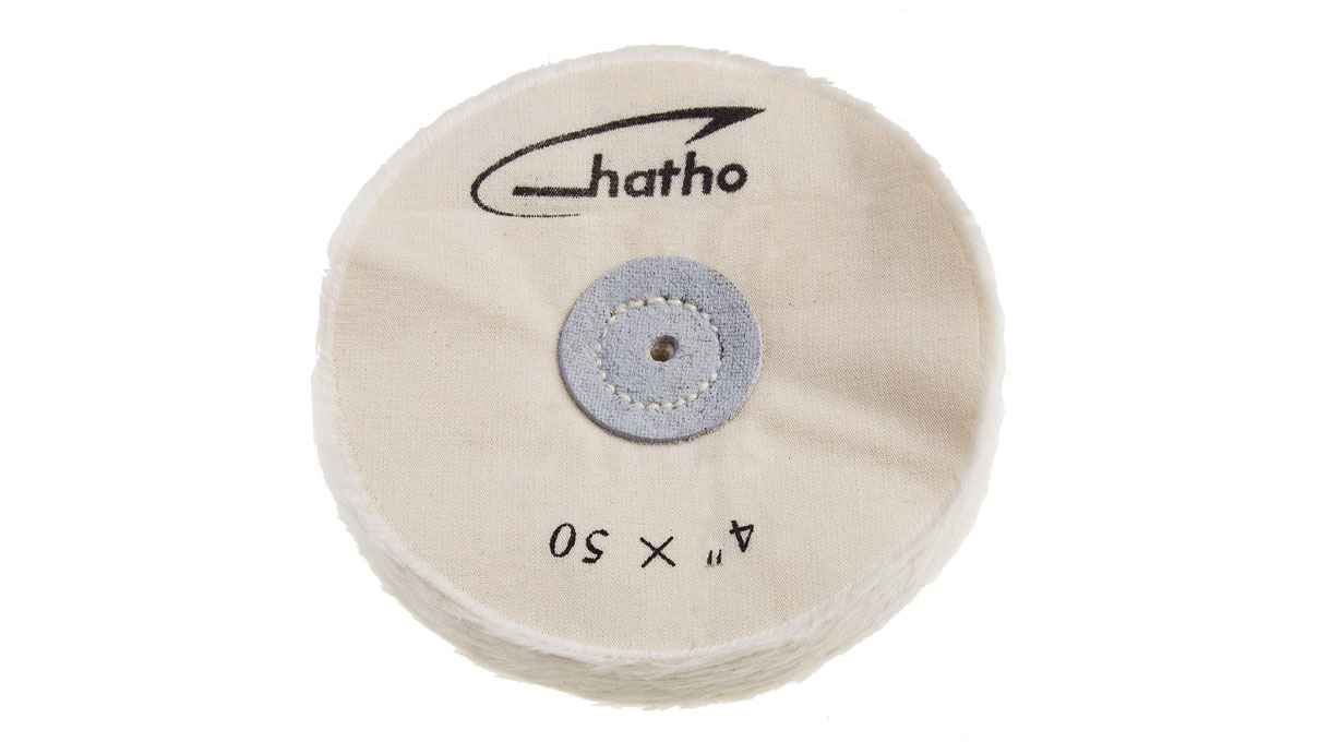 Hatho disque à polir Mira, coton, naturel, Ø 100 x 13 mm, non cousu