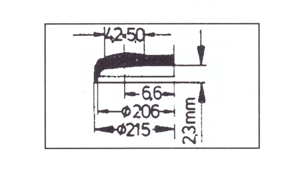 Verre à renverser avec loupe Cyclop 101, réplique, en plastique, Ø 21,5/20,2 mm, H 3,8 mm