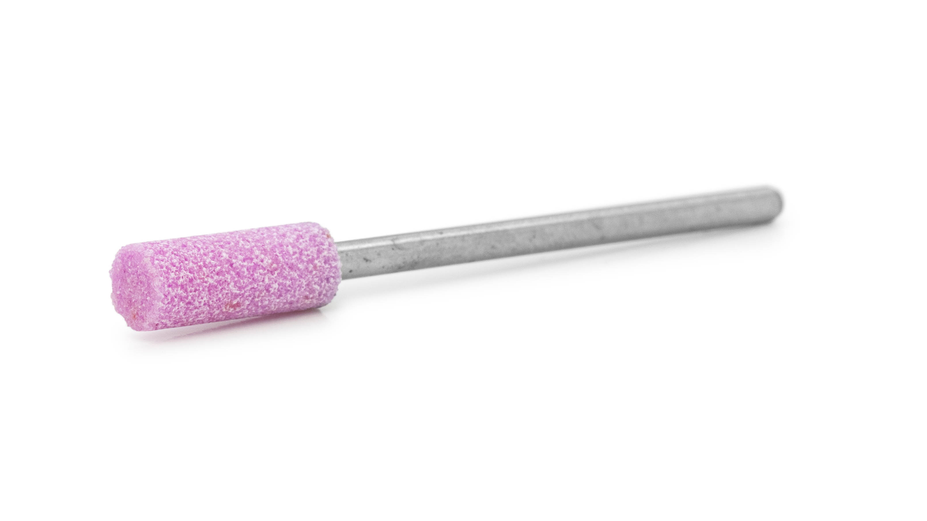 Abrasif céramique, corindon supérieur, rose, cylindre, Ø 5 x 12,5 mm, tige HP