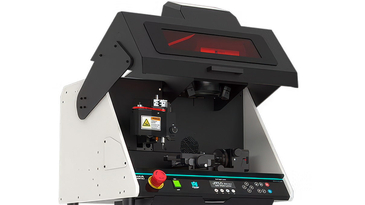 Magic Janus Hybrid 30 W, machine CNC de fraisage et de gravure laser avec dispositif de serrage rotatif pour la gravure de bagues et
caméra intégrée avec auto-focus