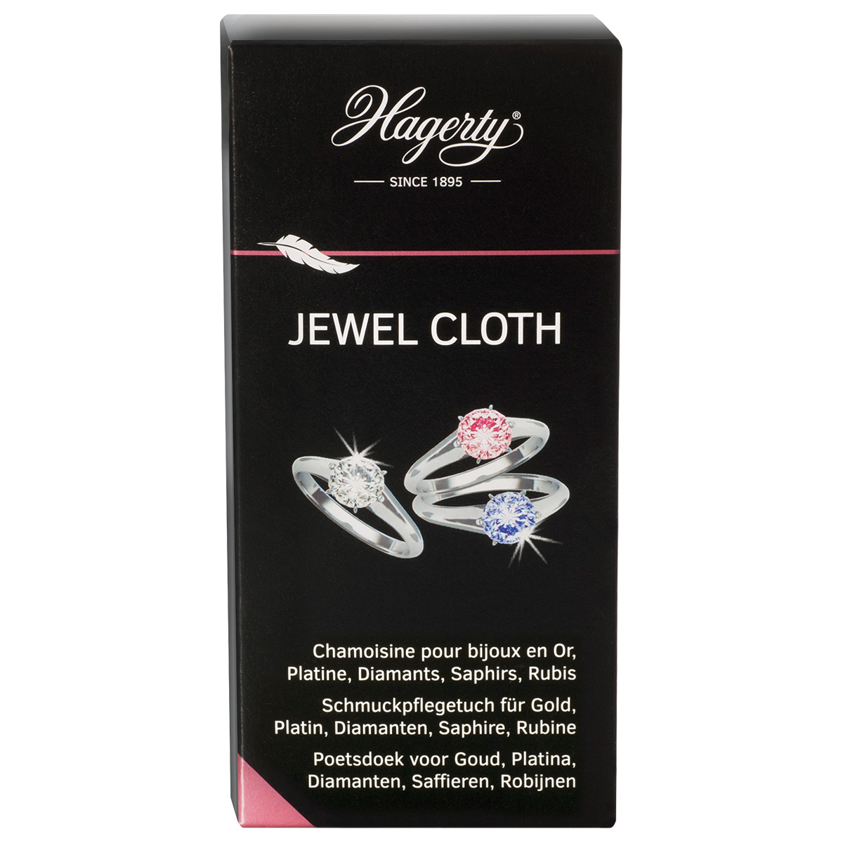 Hagerty Jewel Cloth, chiffon d'entretien pour pierres précieuses, 36 x 30 cm