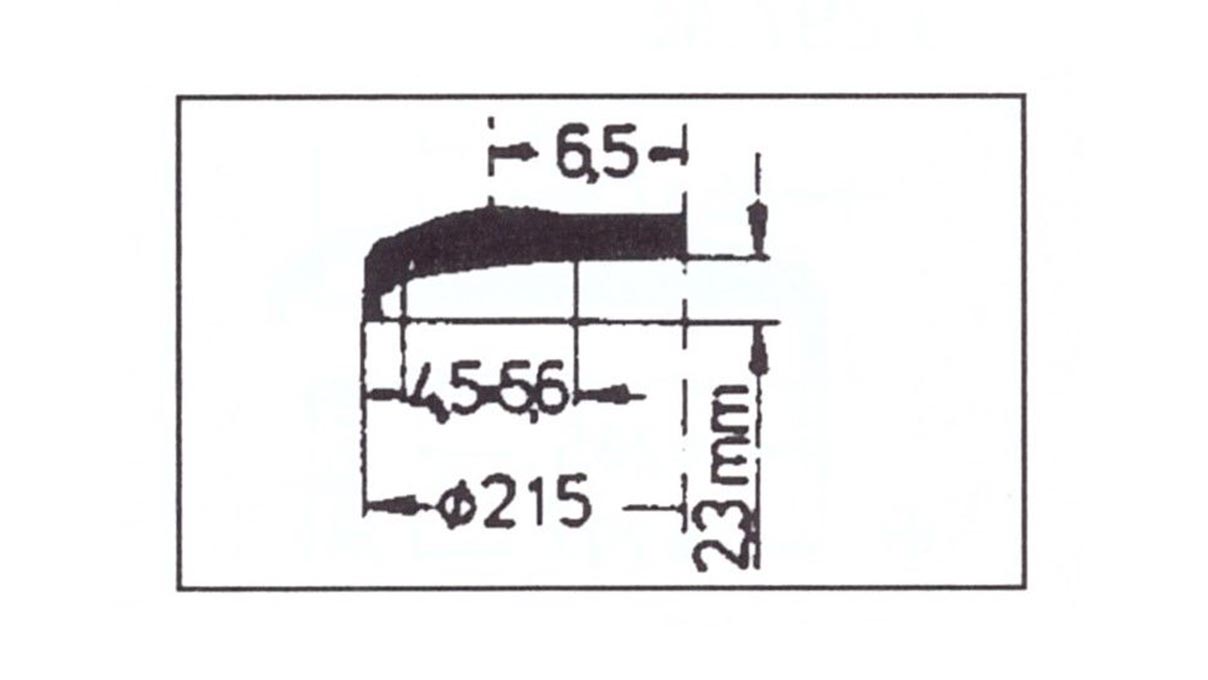 Verre à renverser avec loupe Cyclop 129, réplique, en plastique, Ø 21,5/20,6 mm, H 2,3 mm